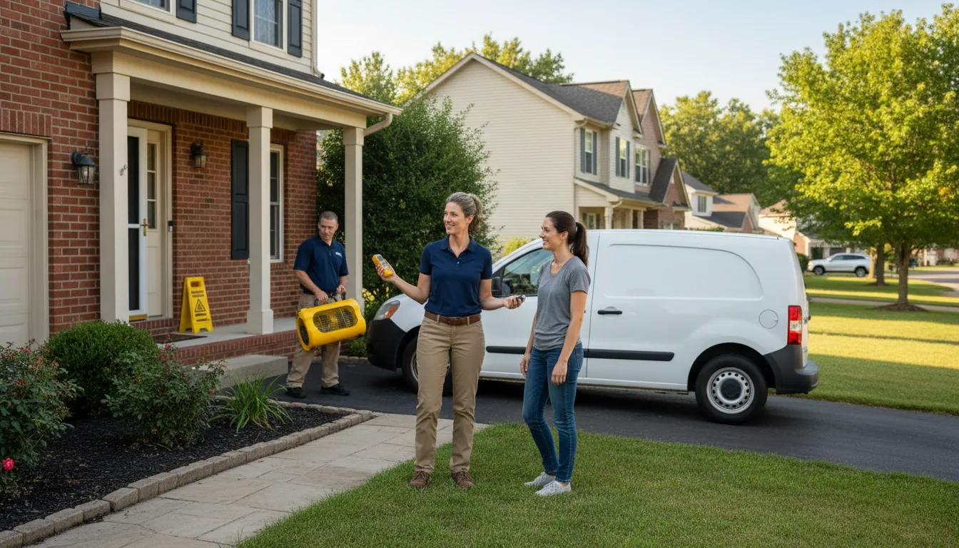 Water restoration image for Water Damage & Restoration Services in Flagtown, NJ